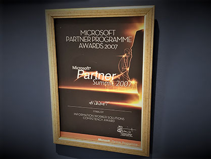 Top 3 in Microsoft SharePoint Partner of the Year 8 times
